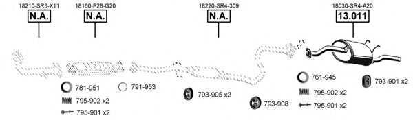 ASMET HO130690 Exhaust System